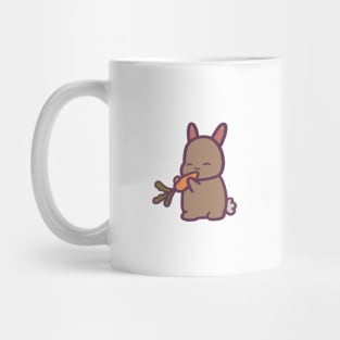 Cute Bunny Rabbit Eating a Carrot Mug